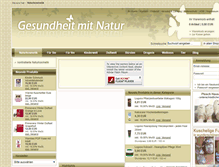 Tablet Screenshot of gesundheit-mit-natur.de